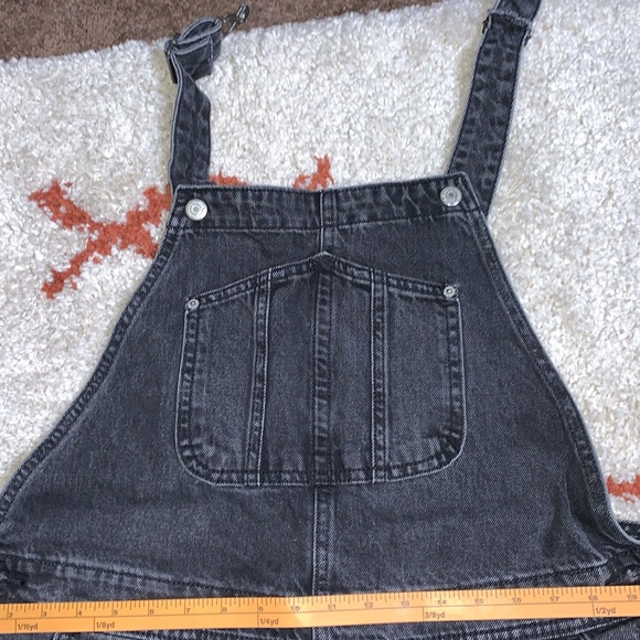 NWOT- Old Navy- Sz 16Tall- Black Denim Slouchy Overalls - Picture 7 of 12